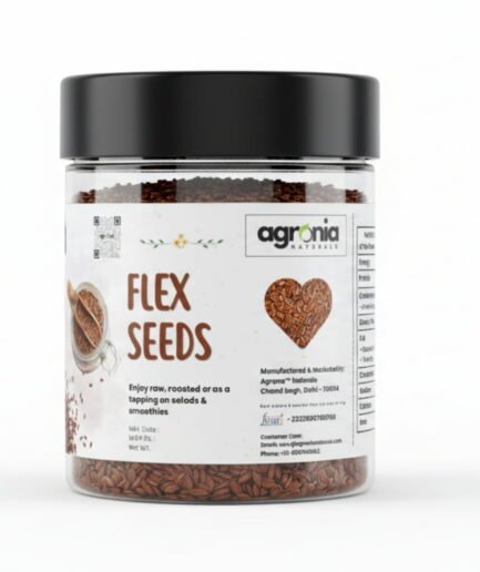 Agronia Naturals Flax Seeds | Premium Raw & Roasted Flax Seeds for Eating, Baking, and Smoothies